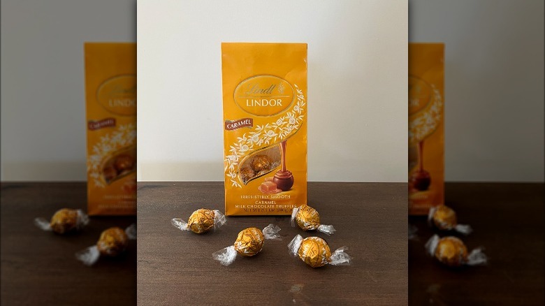 Lindt Lindor caramel truffles 