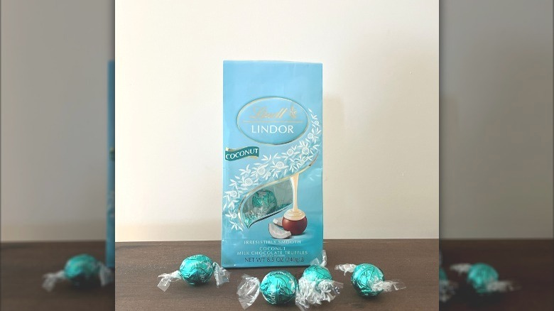 Lindor coconut milk chocolate truffles