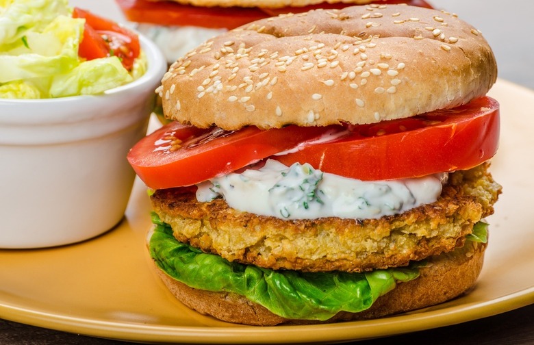 Southern-Fried Chickpea Burger