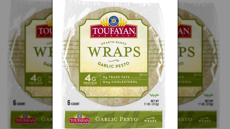 Toufayan Garlic Pesto Wraps