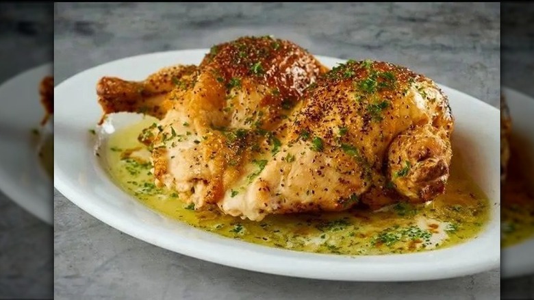 Stuffed Chicken Breast on Plate