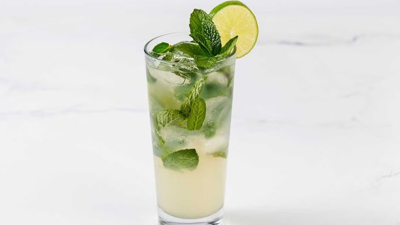 Mojito with mint and lime