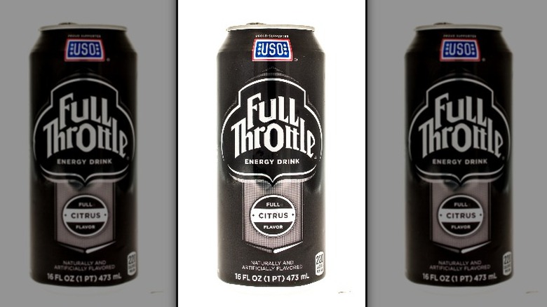 Full Throttle can on white background