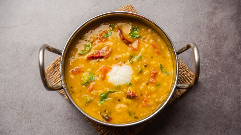 Indian dal with ghee