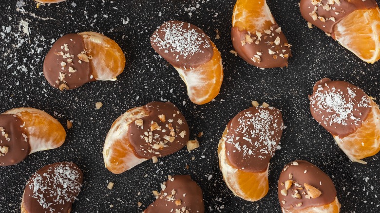 Chocolate covered orange slices