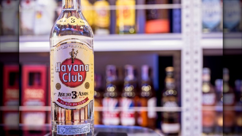 A bottle of Havana Club 3