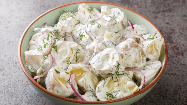 Potato salad in bowl