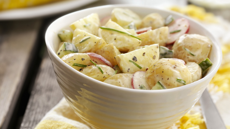 Potato salad in bowl