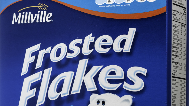 Close-up of Millville Frosted Flakes