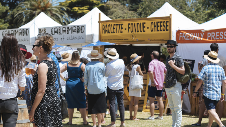 Food carts at festival