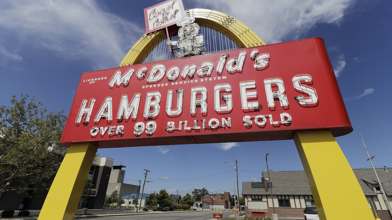 McDonald's store sign