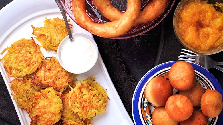 Fried foods for Hanukkah