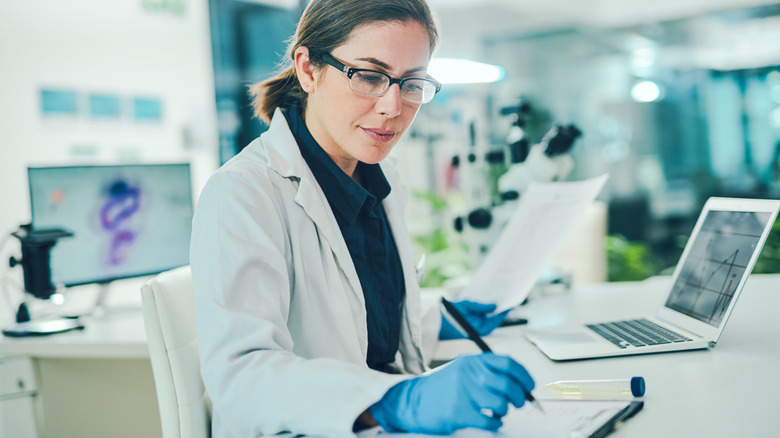 scientist working in lab