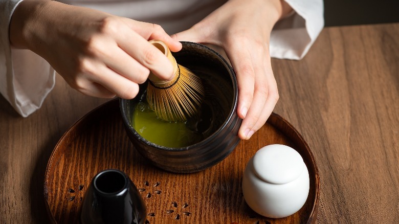 Preparing Matcha