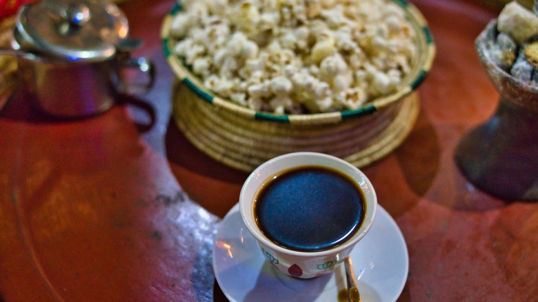 Traditional Ethiopian coffee 