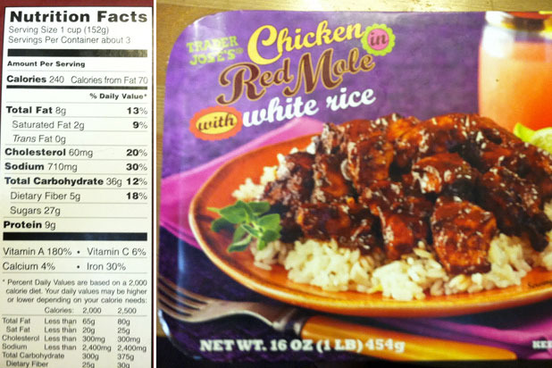 Easy Dinners: Trader Jose's Chicken in Red Mole (8/10 points)