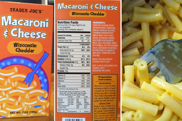 Easy Dinners: Trader Joe's Macaroni and Cheese (8/10 points)