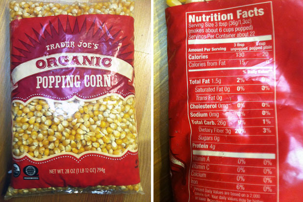 Best of the Rest: Trader Joe's Organic Popping Corn (9/10 points)