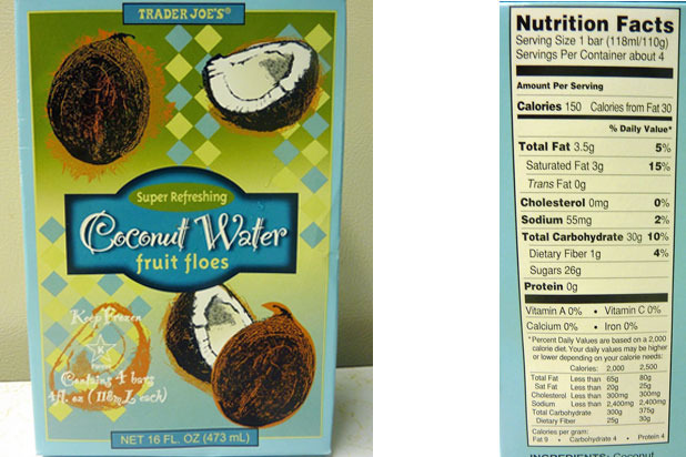 Best of the Rest: Trader Joe's Coconut Water Fruit Floes (8.5/10 points)