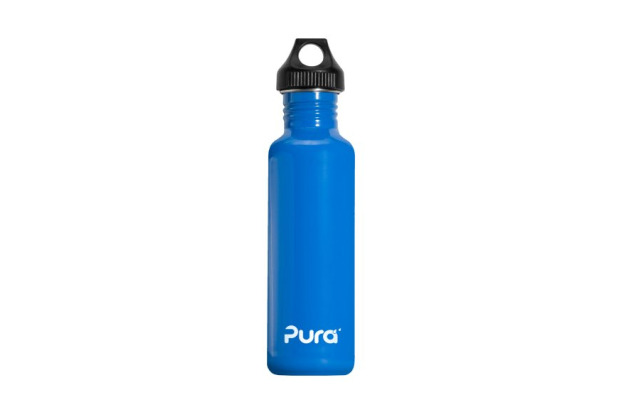 Pura Stainless Steel Water Bottle with Stainless Loop Cap