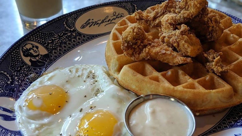 brunch plate at Founding Farmers