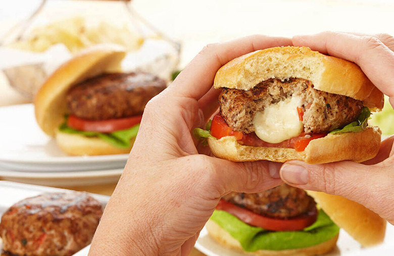 Caprese Stuffed Burger