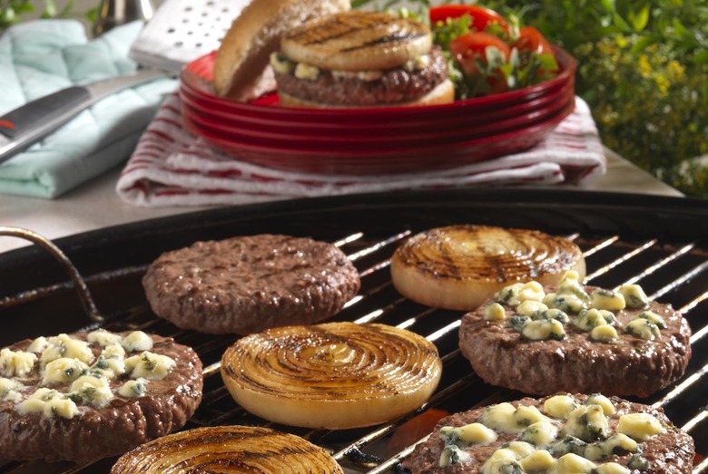 Grilled Onion Cheeseburgers