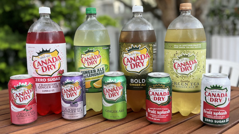 Assorted ginger ale flavors