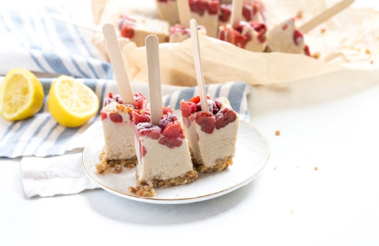 Tart Cherry Cheesecake Pops