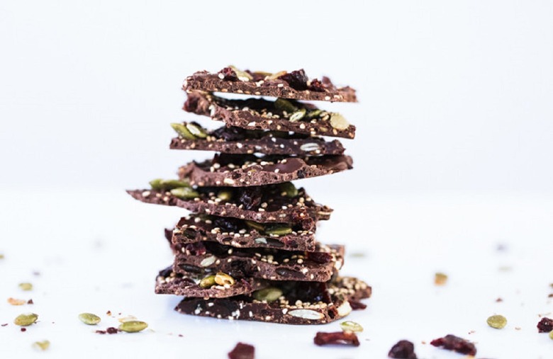 Dark Chocolate Cherry Quinoa Bark