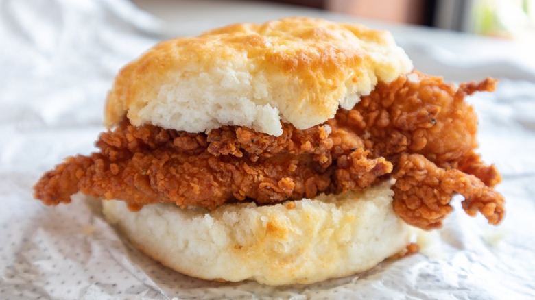 Chick-Fil-A spicy biscuit