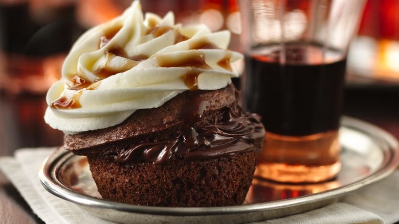 Boozy Bourbon Chocolate Cupcakes