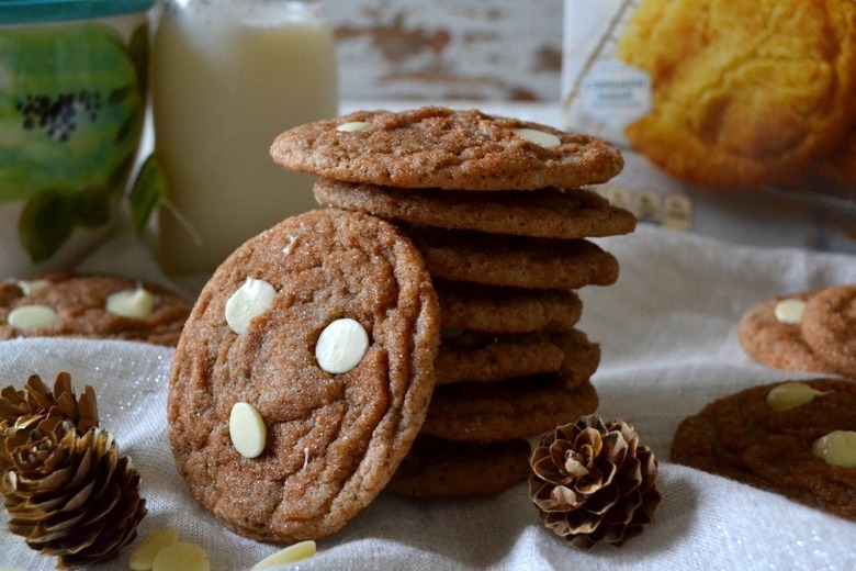 White Chocolate Chai Snickerdoodle Cookies