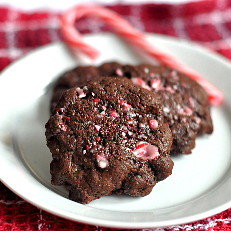 Peppermint Brownie Cookies