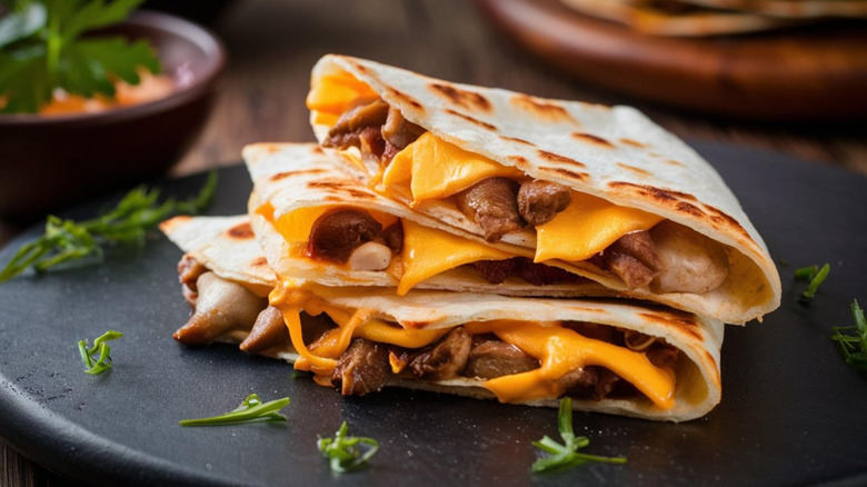 Quesadilla with steak and cheese