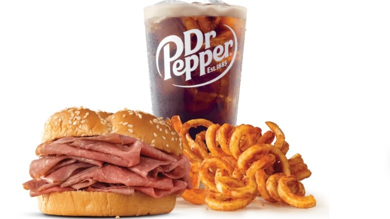 Arby's roast beef meal