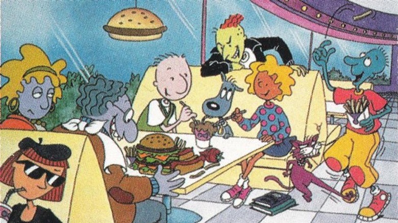 Doug Funnie and friends eating