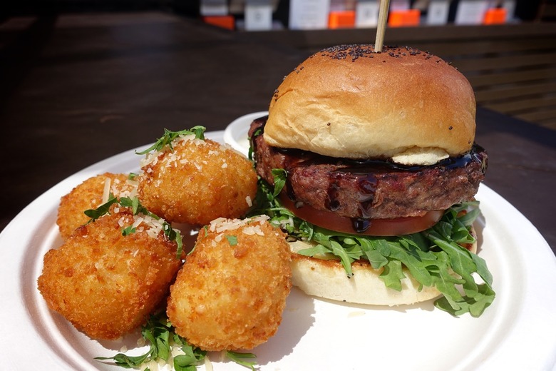 Eureka's 28-Day Dry-Aged Burger and Mac and Cheese Balls