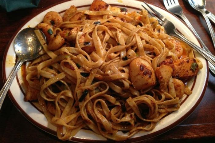 Best Pasta Dish: Garlic Alaskan Seafood Pasta at Louie's (Kenai)