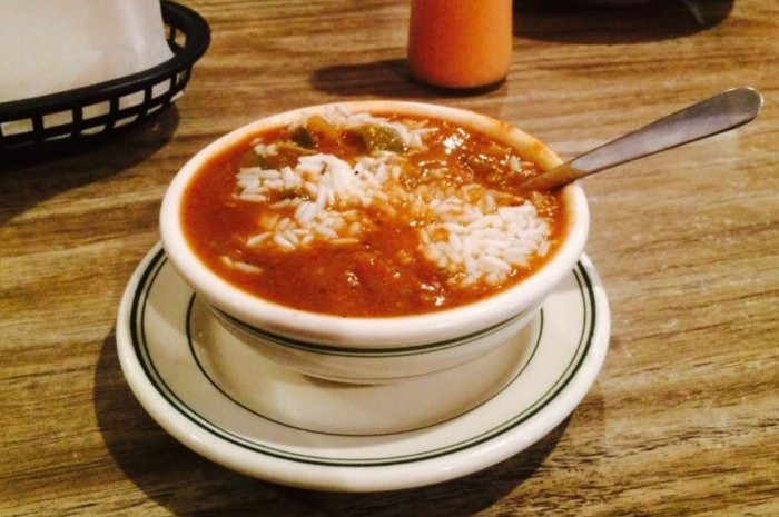 Best Soup: Mike's Seafood Gumbo, Mayflower Café (Jackson)