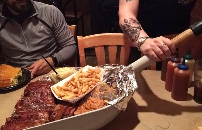 Most Outrageous Restaurant Dish: Feedbag Shovel, KC's Rib Shack (Manchester)