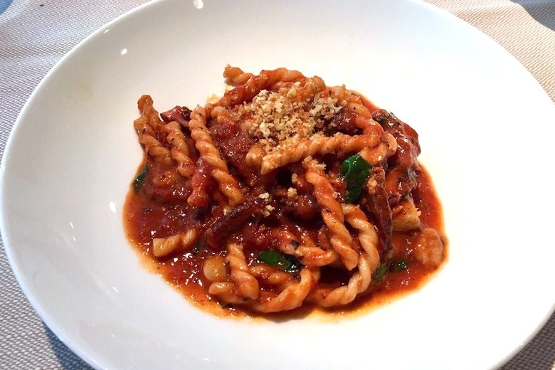 Best Pasta Dish: Fusilli with Red Wine Braised Octopus and Bone Marrow, Marea (New York City)