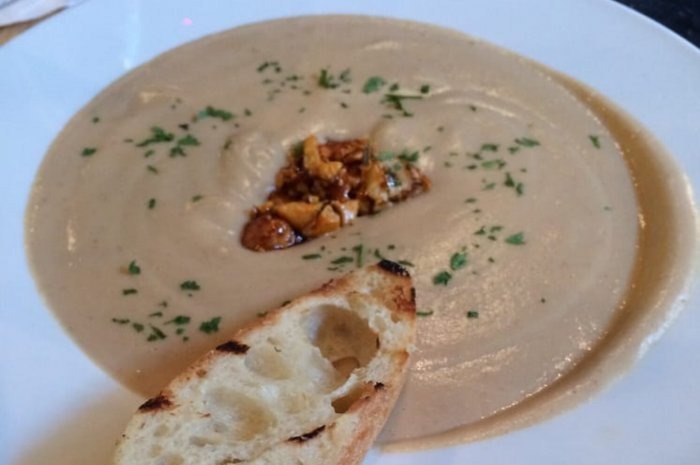 Best Soup: Roasted Cauliflower Soup With Cashews, The Block (Charleston)