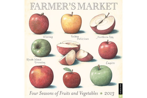 3) Farmers' Market 2013 Wall Calendar: Four Seasons of Fruits and Vegetables, John Burgoyne