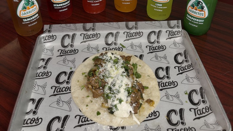 Capital Tacos cheesesteak taco