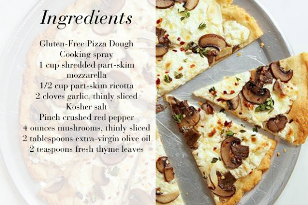 Gluten-Free Mushroom and Ricotta Pizza 