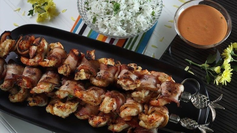 Bacon-Wrapped Shrimp Kebabs