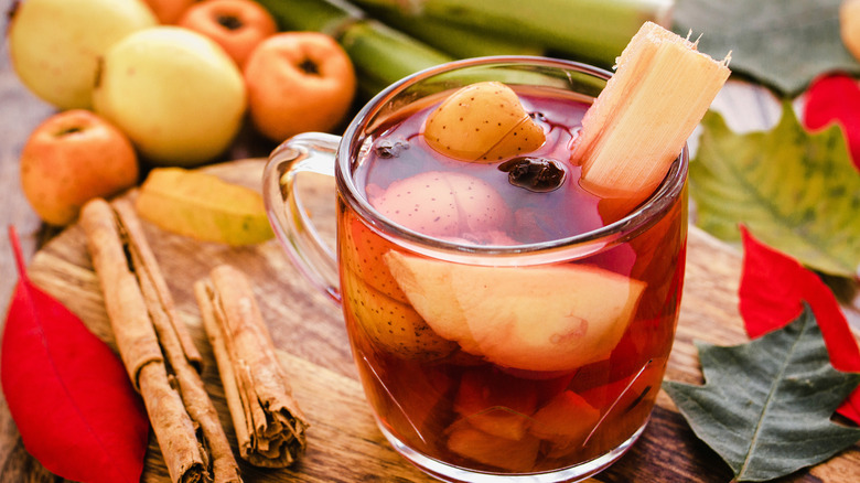 punch with fruits and spices