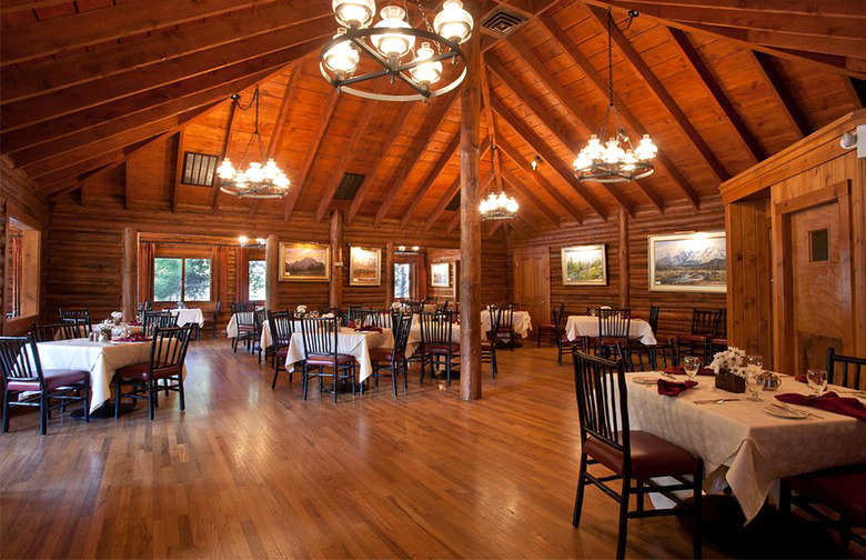 Wyoming: Jenny Lake Lodge Dining Room, Moose