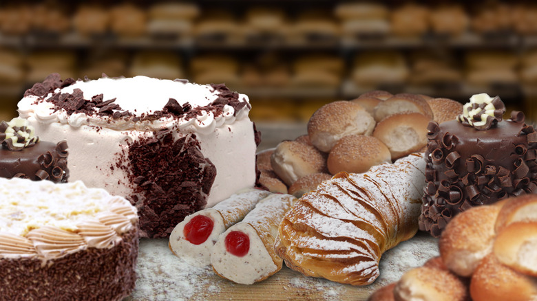 Assorted pastries and cakes